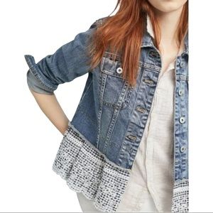 Anthropologie Pilcro and the Letterpress Denim & Gingham Jacket